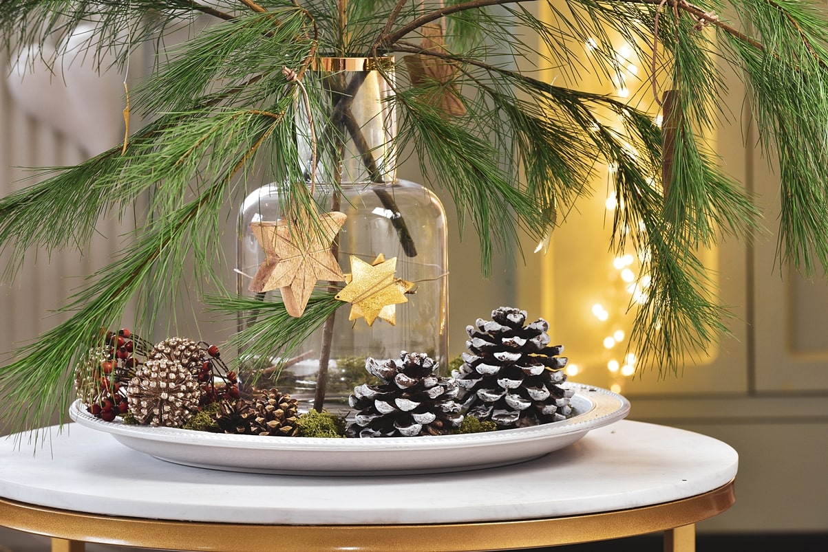 Weihnachtsdeko mit natürlichem Charme.