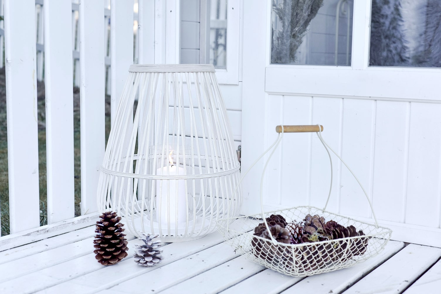 Stimmungsvolle Winterdeko für den Garten,