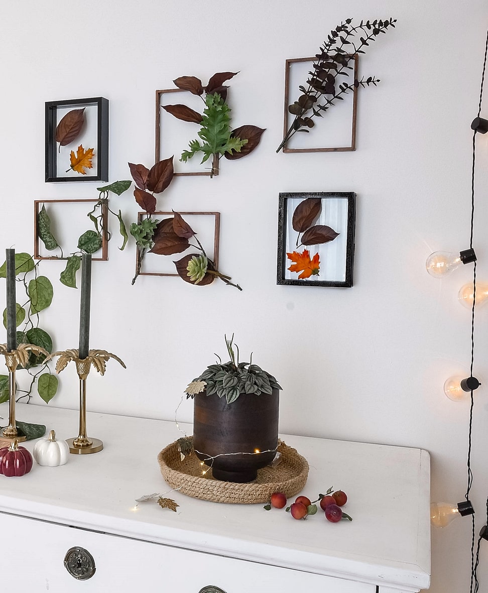 Naturmaterialien für eine gemütliche Herbststimmung