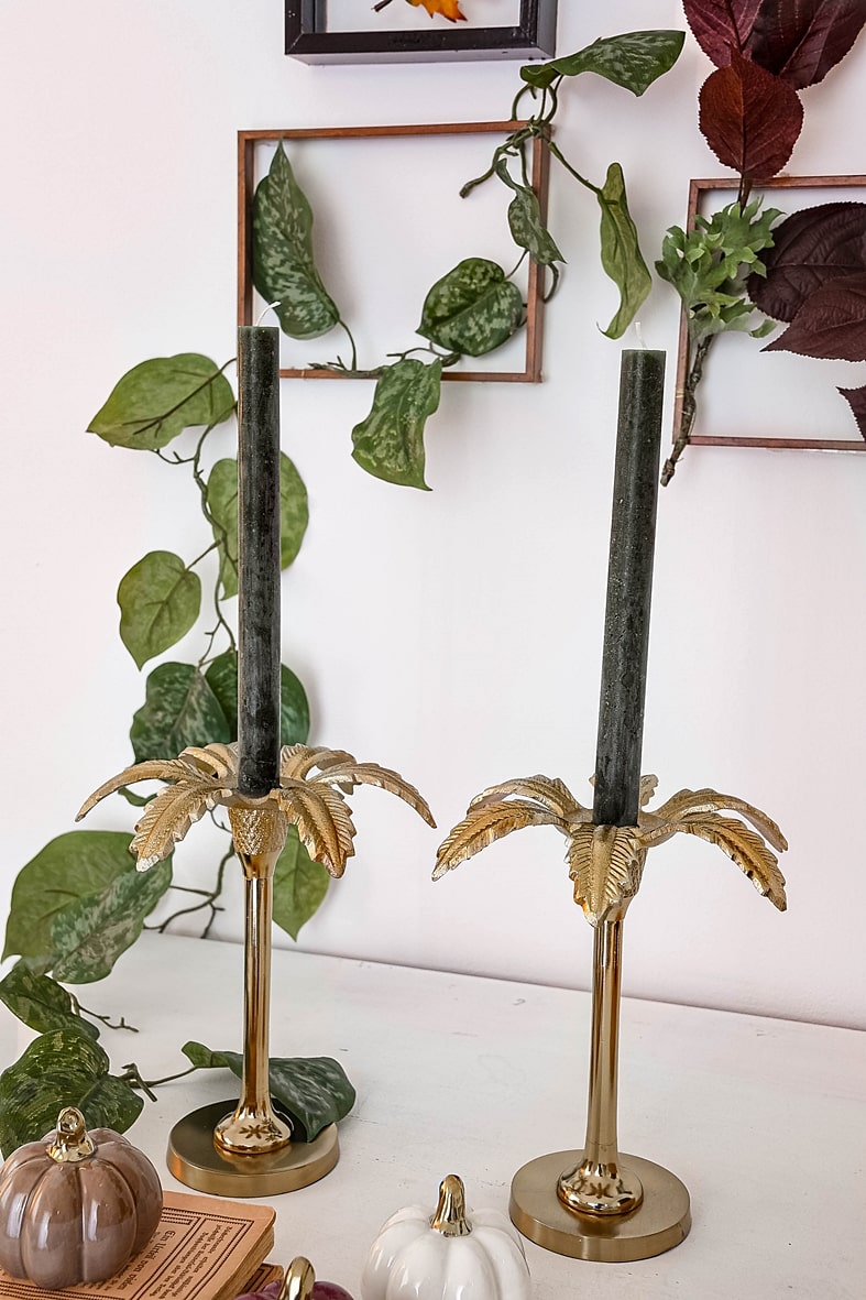 Stimmungsvolle Herbstdeko mit Kerzen