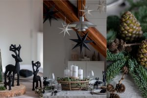 Adventskranz Korb mit Adventstischdeko