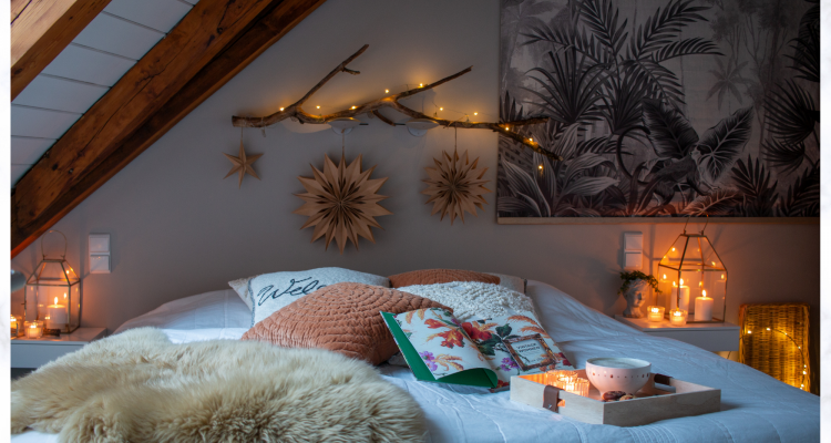 Gemütlichkeit im Schlafzimmer