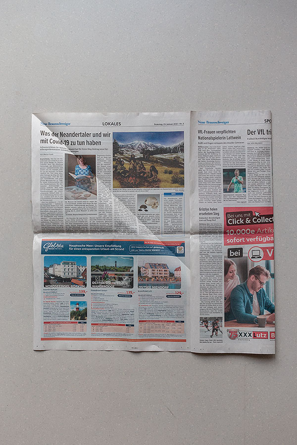 3. Schritt Mülltüten aus Zeitungspapier falten