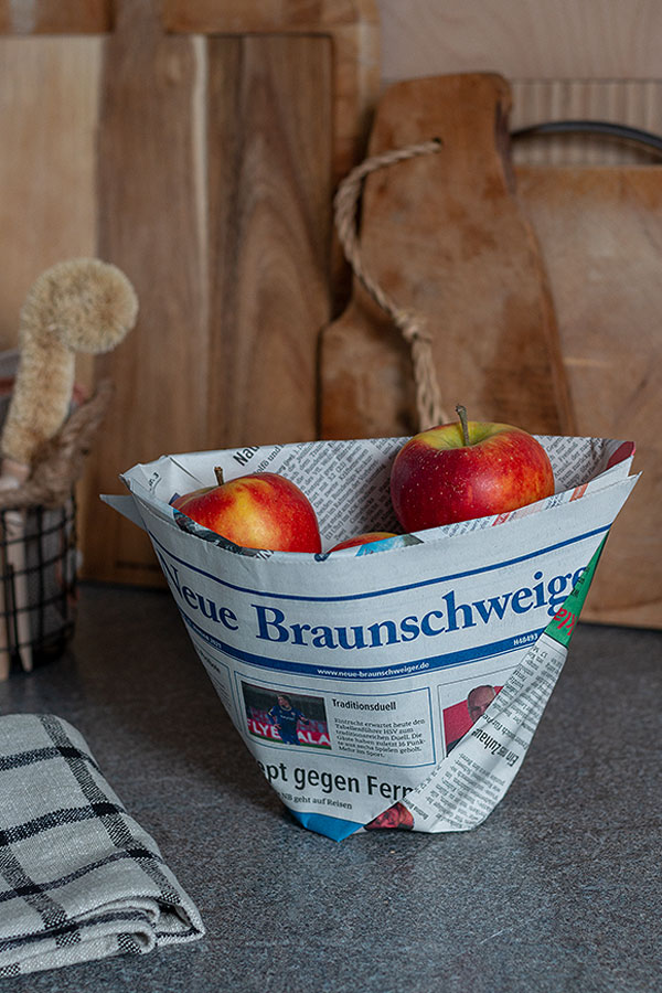 DIY Mülltüten für Nachhaltigkeit in der Küche