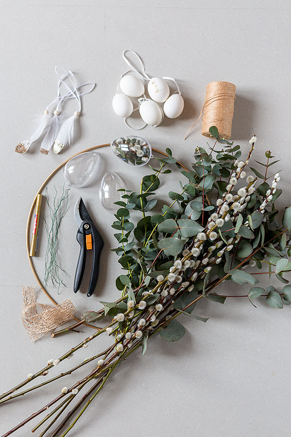 DIY Osterkranz zum Hängen