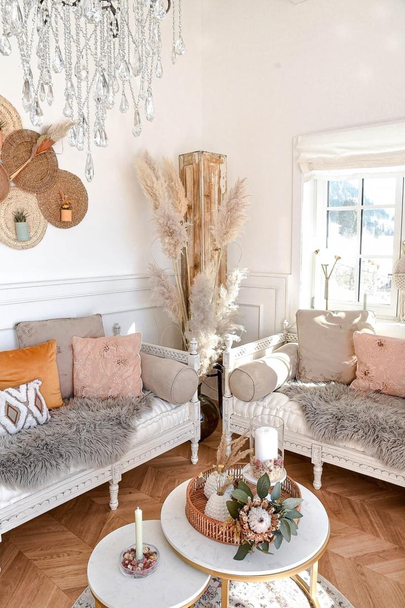 Elemente des Boho-Stils.