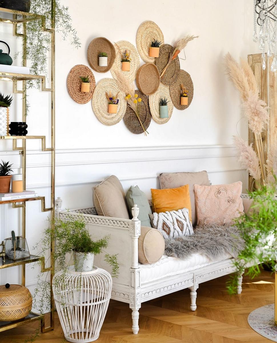 Upcycling-Deko mit Tischsets.